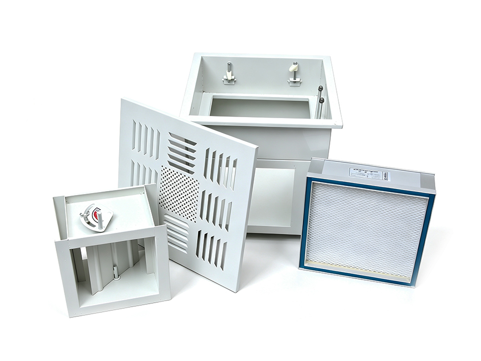 Complete 4-Piece HEPA Supply Air Outlet Diffuser Box For Cleanroom